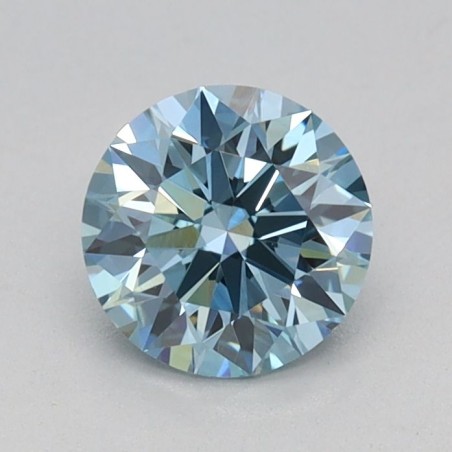 Diament laboratoryjny o barwie fantazyjnej szlif okrągły, 0.56ct, VVS2, Fancy Vivid Blue, IGI LG729526910